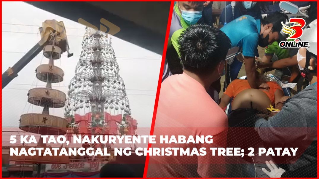 ⁣5 ka tao, nakuryente habang nagtatanggal ng christmas tree; 2 patay