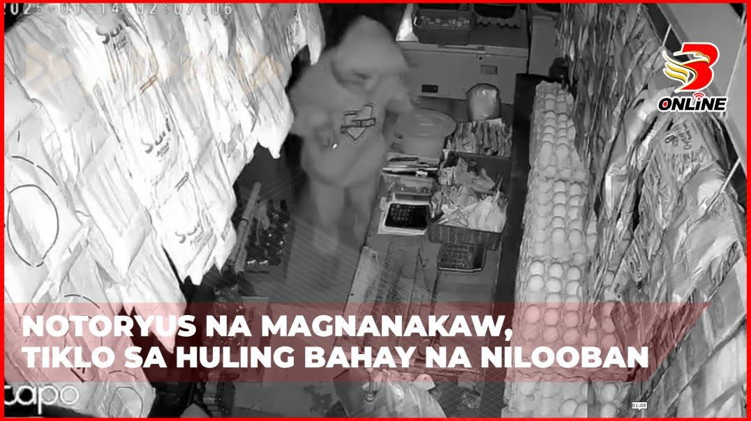 ⁣Notoryus na magnanakaw, tiklo sa huling bahay na nilooban