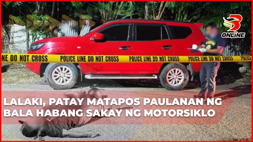 Lalaki, patay matapos paulanan ng bala habang sakay ng motorsiklo