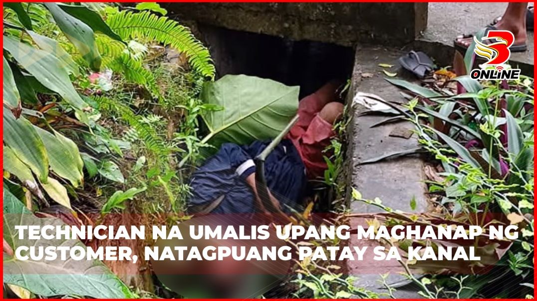 Technician na umalis upang maghanap ng customer, natagpuang patay sa kanal