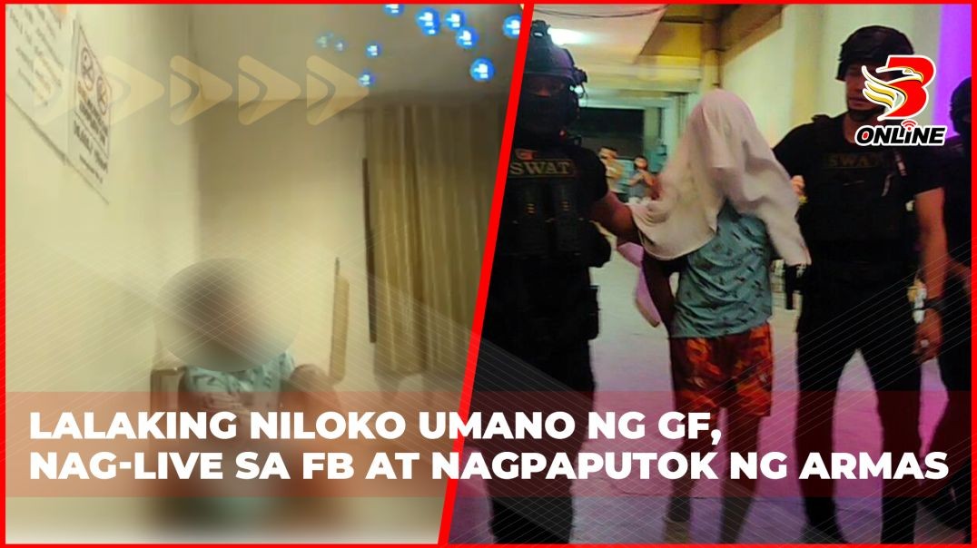 Lalaking niloko umano ng GF, nag-live sa FB at nagpaputok ng armas
