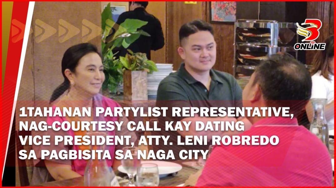 ⁣1Tahanan Partylist Representative, nag-courtesy call kay dating Vice President, Atty. Leni Robredo s