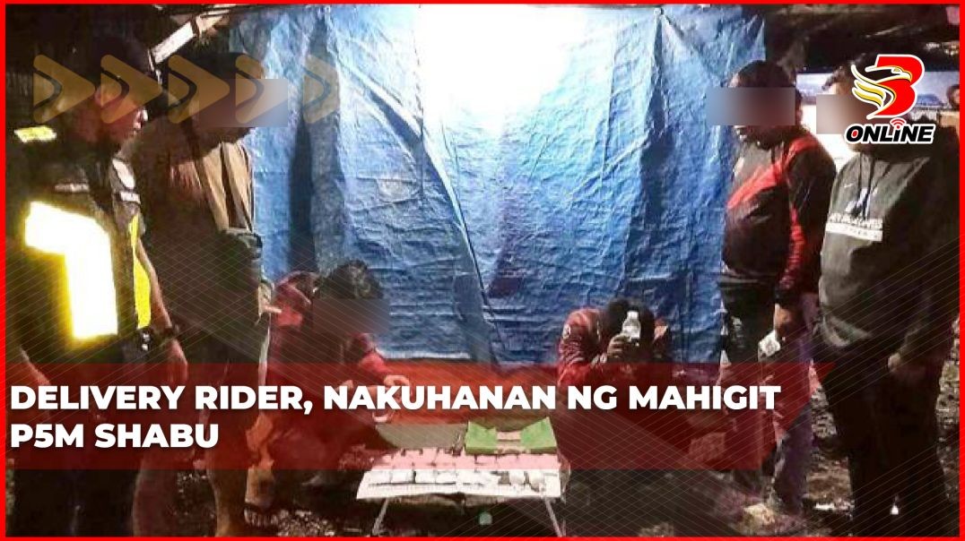 Delivery rider, nakuhanan ng mahigit P5M shabu