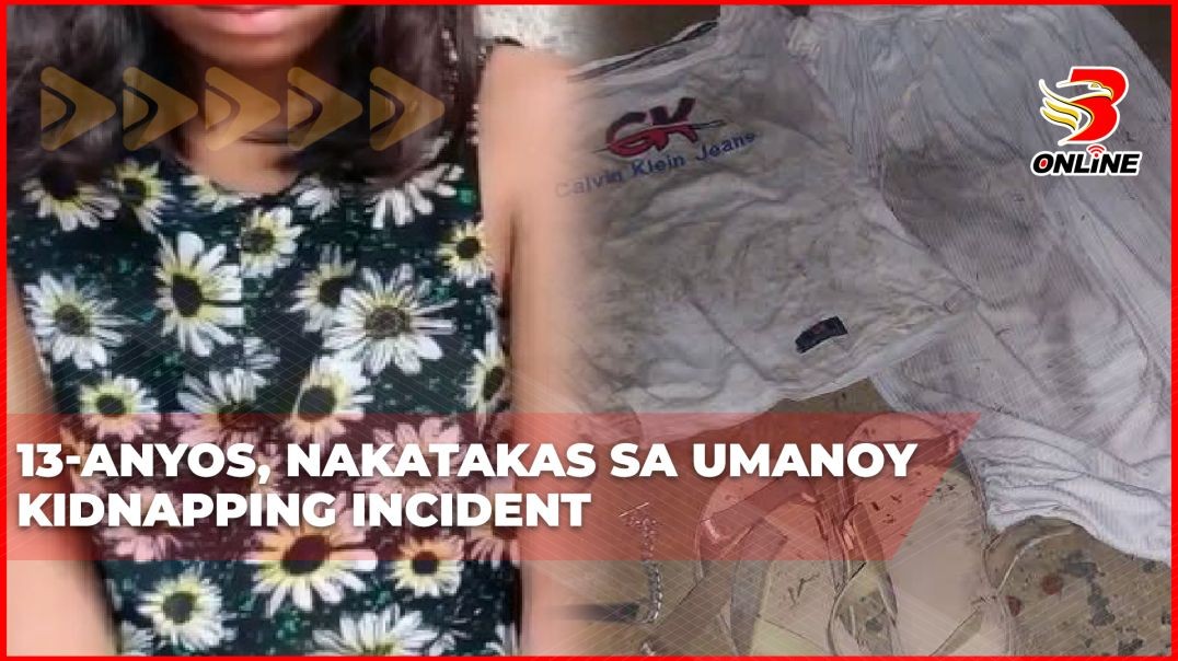 13-anyos, nakatakas sa umanoy kidnapping incident