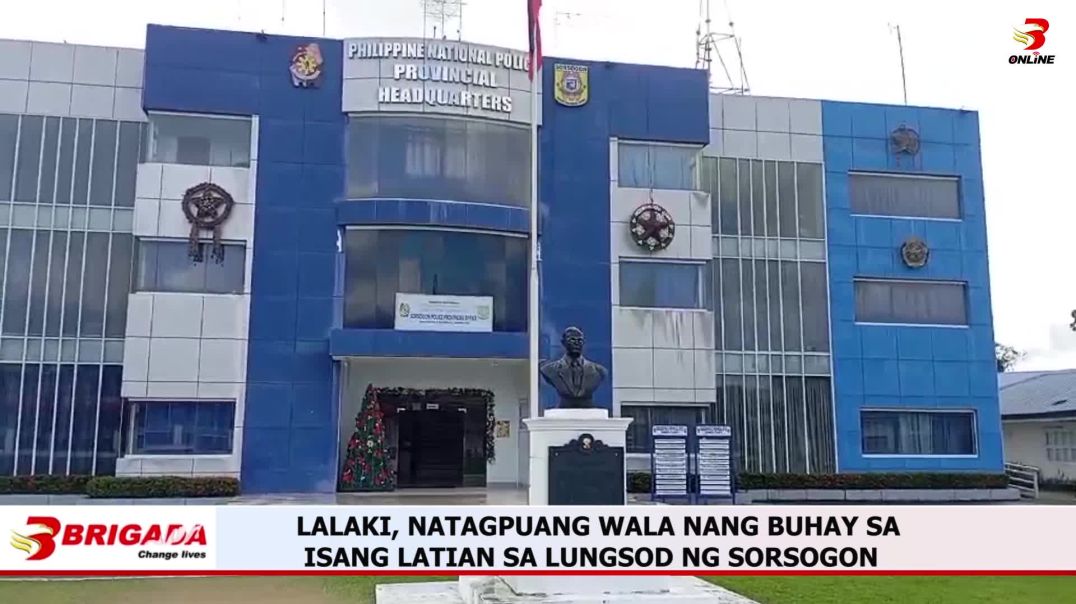 ⁣LALAKI, NATAGPUANG WALA NANG BUHAY SA ISANG LATIAN SA LUNGSOD NG SORSOGON