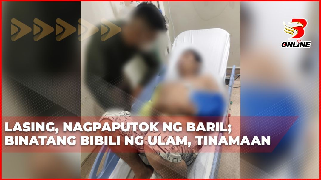 Lasing, nagpaputok ng baril; Binatang bibili ng ulam, tinamaan