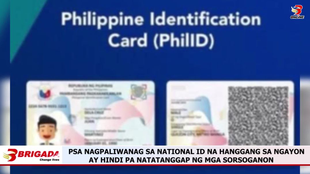 ⁣PSA NAGPALIWANAG SA NATIONAL ID NA HANGGANG SA NGAYON AY HINDI PA NATATANGGAP NG MGA SORSOGANON