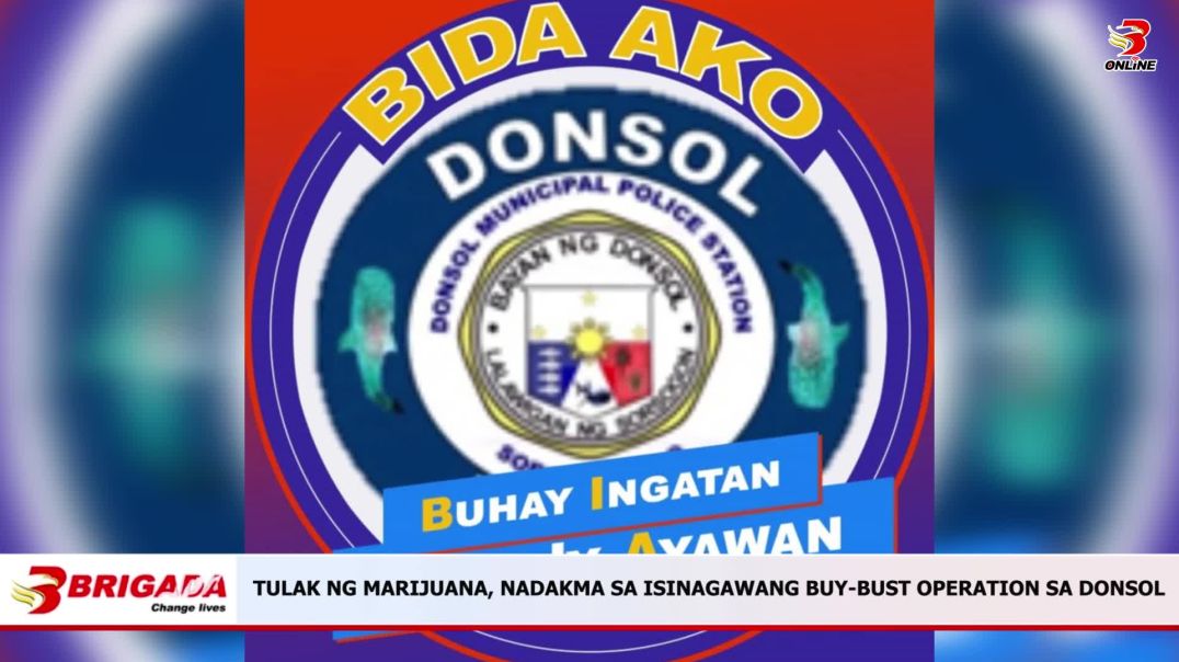 ⁣TULAK NG MARIJUANA, NADAKMA SA ISINAGAWANG BUY-BUST OPERATION SA DONSOL