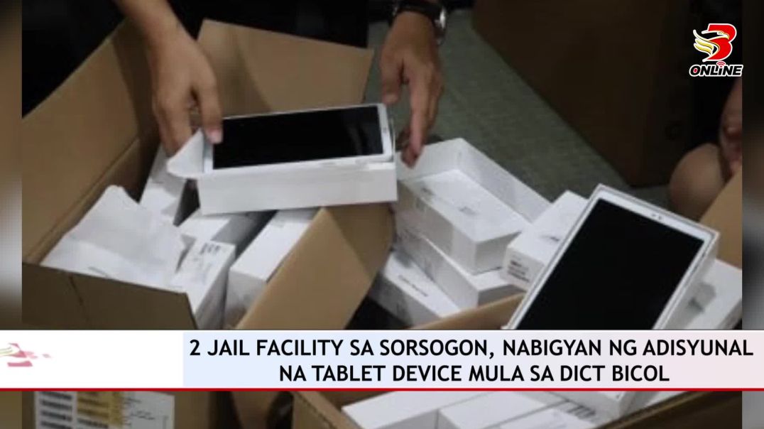 ⁣2 JAIL FACILITY SA SORSOGON, NABIGYAN NG ADISYUNAL NA TABLET DEVICE MULA SA DICT BICOL