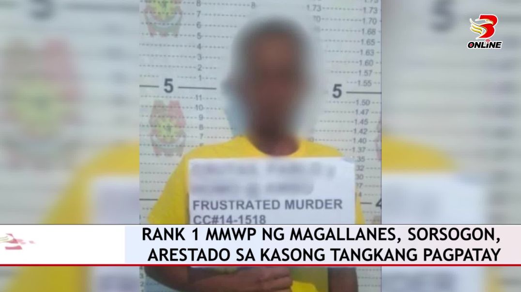⁣Rank 1 MMWP ng Magallanes, Sorsogon, arestado sa kasong tangkang pagpatay