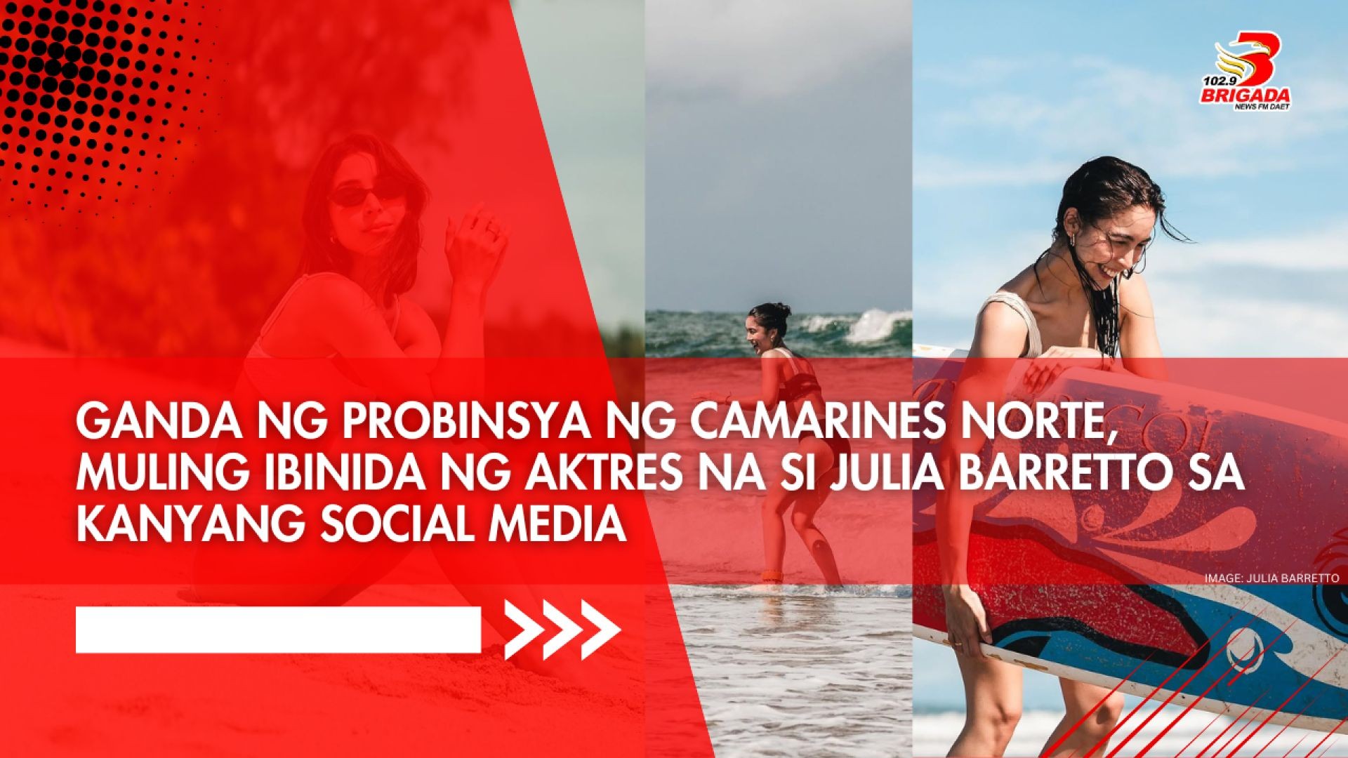 Ganda ng probinsya ng Camarines Norte, muling ibinida ng aktres na si Julia Barretto sa kanyang soci