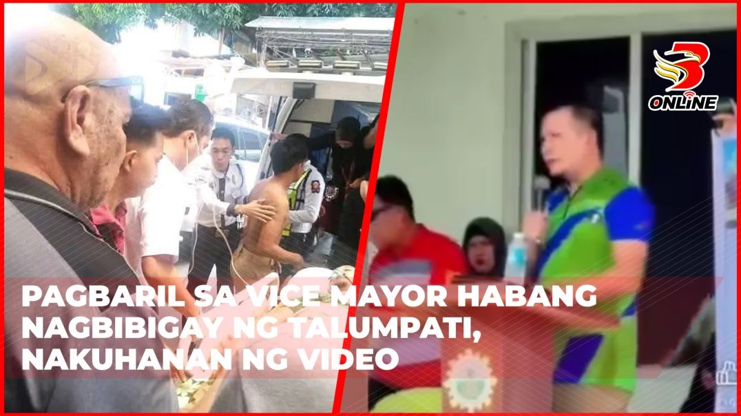 ⁣Pagbaril sa Vice Mayor habang nagbibigay ng talumpati, nakuhanan ng video