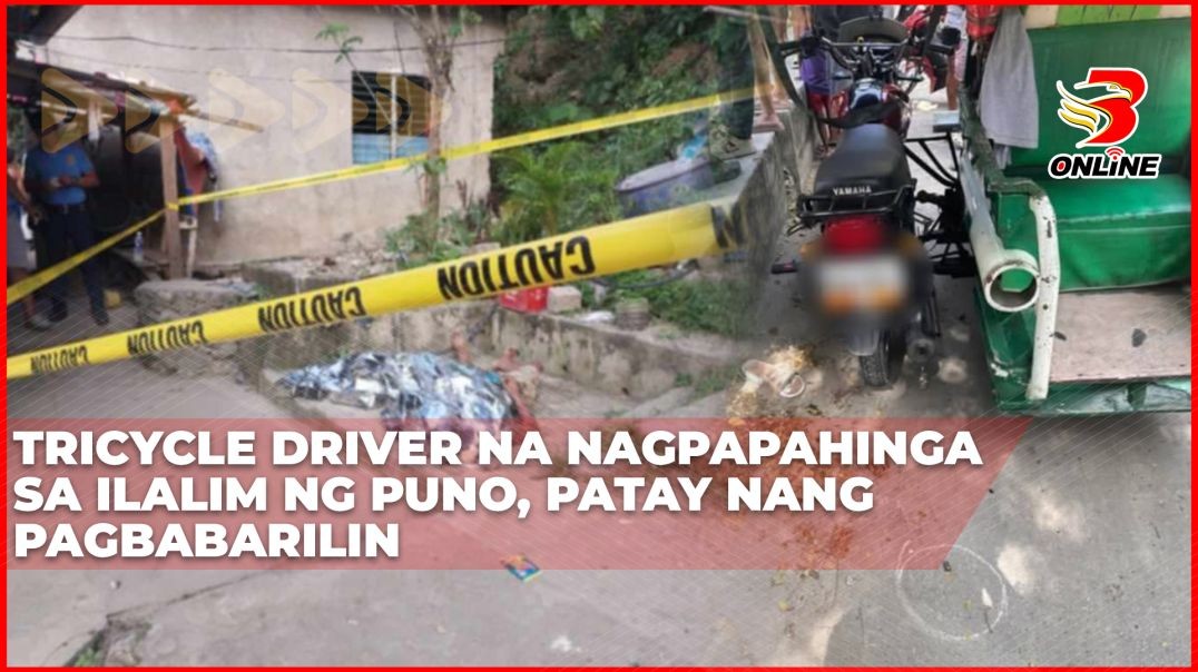 Tricycle driver na nagpapahinga sa ilalim ng puno, patay nang pagbabarilin