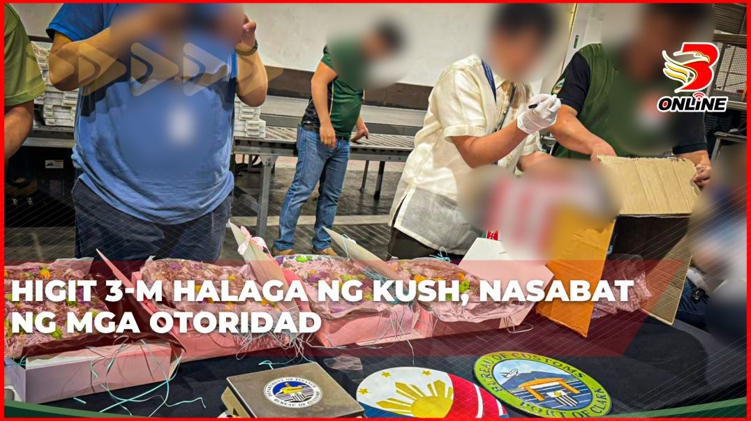 ⁣Higit 3-M halaga ng kush, nasabat ng mga otoridad