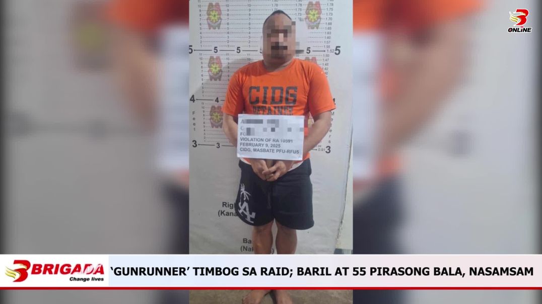 ‘GUNRUNNER’ TIMBOG SA RAID; BARIL AT 55 PIRASONG BALA, NASAMSAM