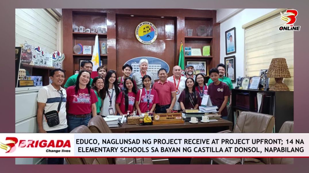 ⁣EDUCO, NAGLUNSAD NG PROJECT RECEIVE AT PROJECT UPFRONT; 14 NA ELEMENTARY SCHOOLS SA BAYAN NG CASTILL