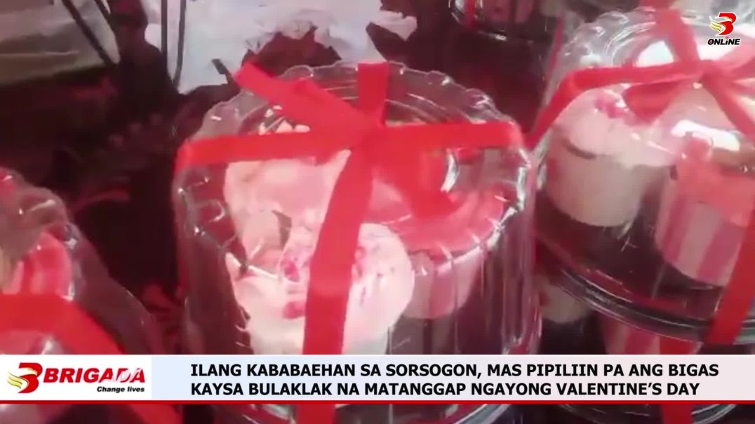⁣ILANG KABABAEHAN SA SORSOGON, MAS PIPILIIN PA ANG BIGAS KAYSA BULAKLAK NA MATANGGAP NGAYONG VALENTIN