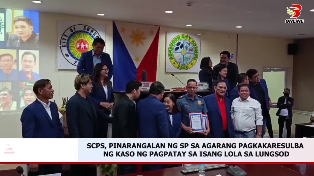 ⁣SCPS, PINARANGALAN NG SP SA AGARANG PAGKAKARESULBA NG KASO NG PAGPATAY SA ISANG LOLA SA LUNGSOD