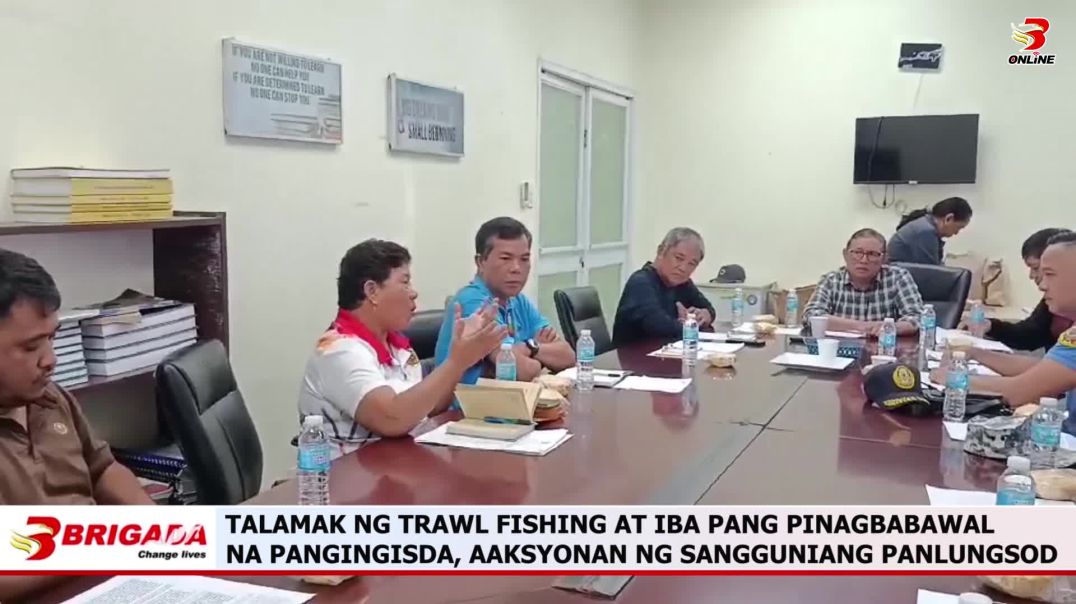 ⁣TALAMAK NG TRAWL FISHING AT IBA PANG PINAGBABAWAL NA PANGINGISDA, AAKSYONAN NG SANGGUNIANG PANLUNGSO