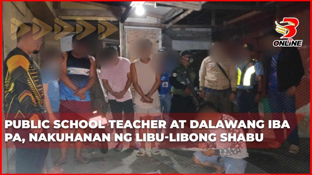 ⁣Public school teacher at dalawang iba pa, nakuhanan ng libu-libong shabu