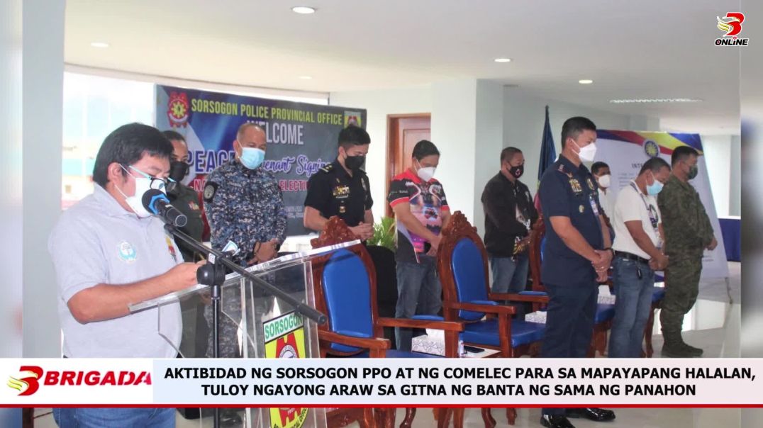 ⁣AKTIBIDAD NG SORSOGON PPO AT NG COMELEC PARA SA MAPAYAPANG HALALAN, TULOY NGAYONG ARAW SA GITNA NG B