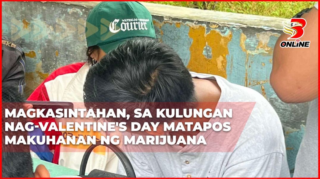 ⁣Magkasintahan, sa kulungan nag-Valentine's Day matapos makuhanan ng marijuana