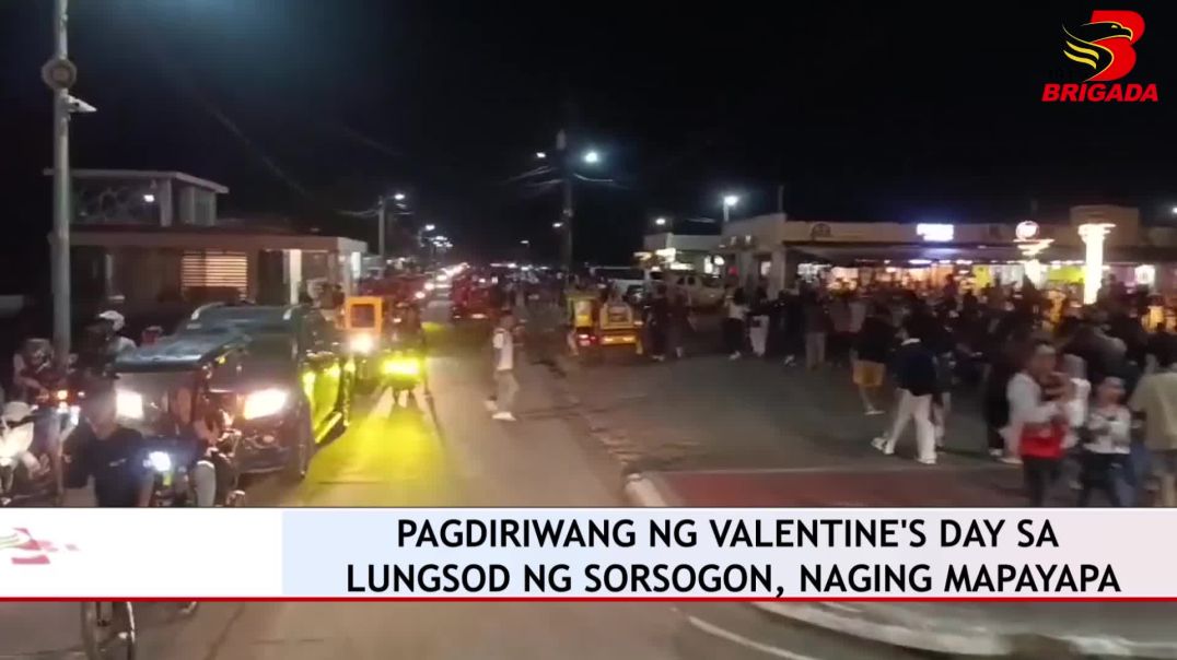 ⁣PAGDIRIWANG NG VALENTINE'S DAY SA LUNGSOD NG SORSOGON, NAGING MAPAYAPA