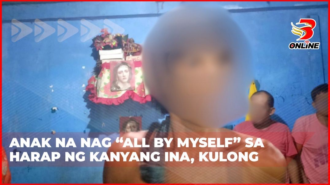 ⁣Anak na nag All By Myself sa harap ng kanyang ina, kulong