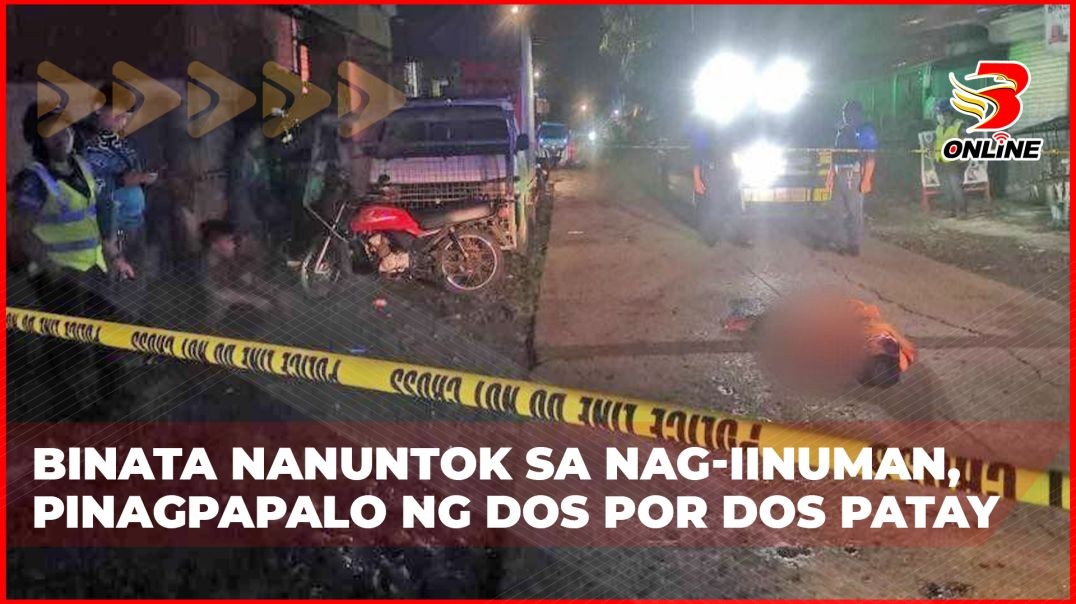 Binata nanuntok sa nag-iinuman, pinagpapalo ng dos por dos patay