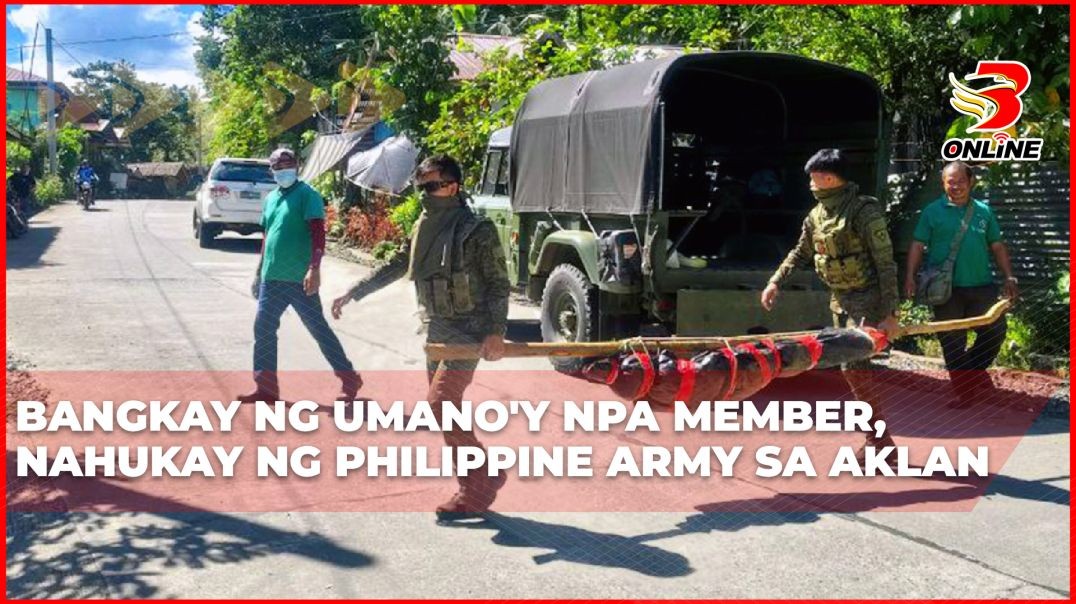 ⁣Bangkay ng umano'y NPA member, nahukay ng Philippine Army sa Aklan
