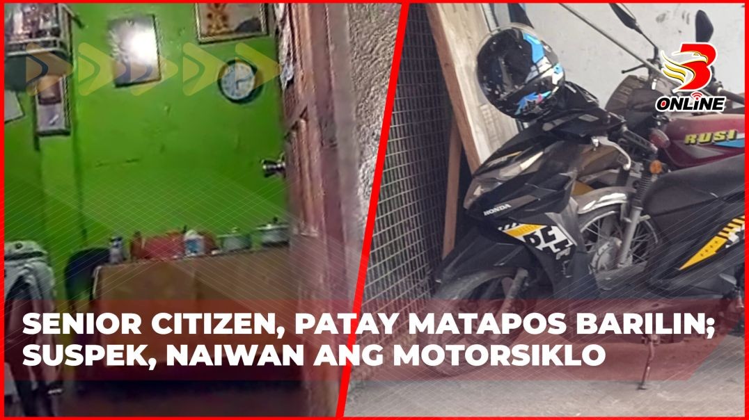 Senior citizen, patay matapos barilin;Suspek, naiwan ang motorsiklo