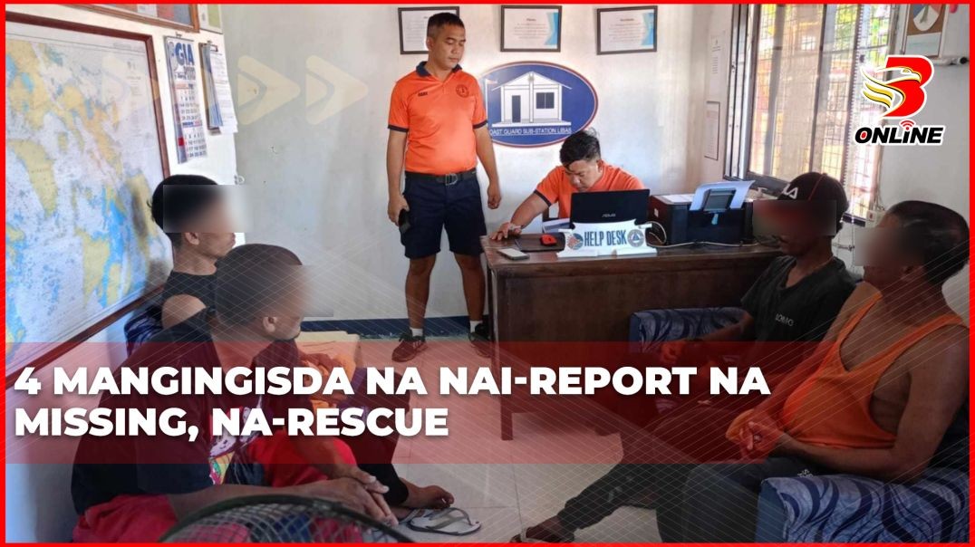 4 mangingisda na nai-report na missing, na-rescue