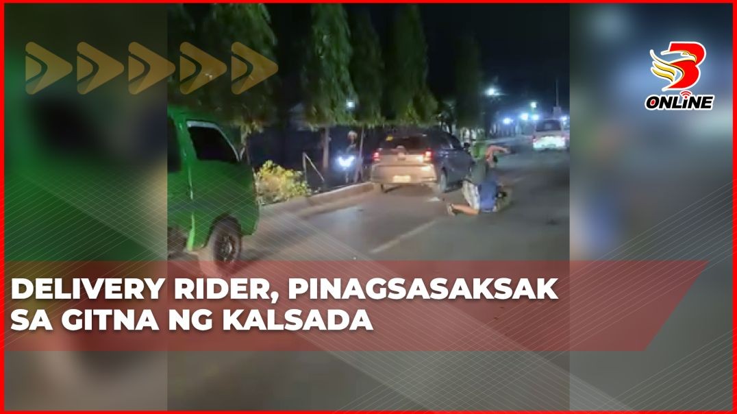 Delivery rider, pinagsasaksak sa gitna ng kalsada