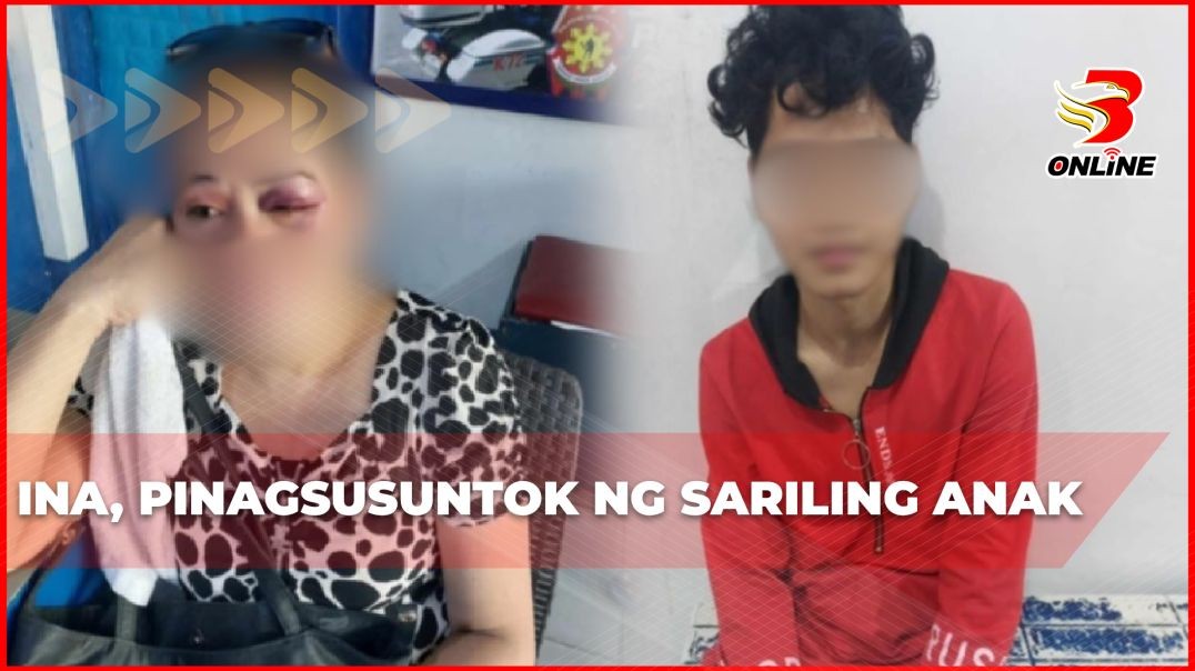 Ina, pinagsusuntok ng sariling anak
