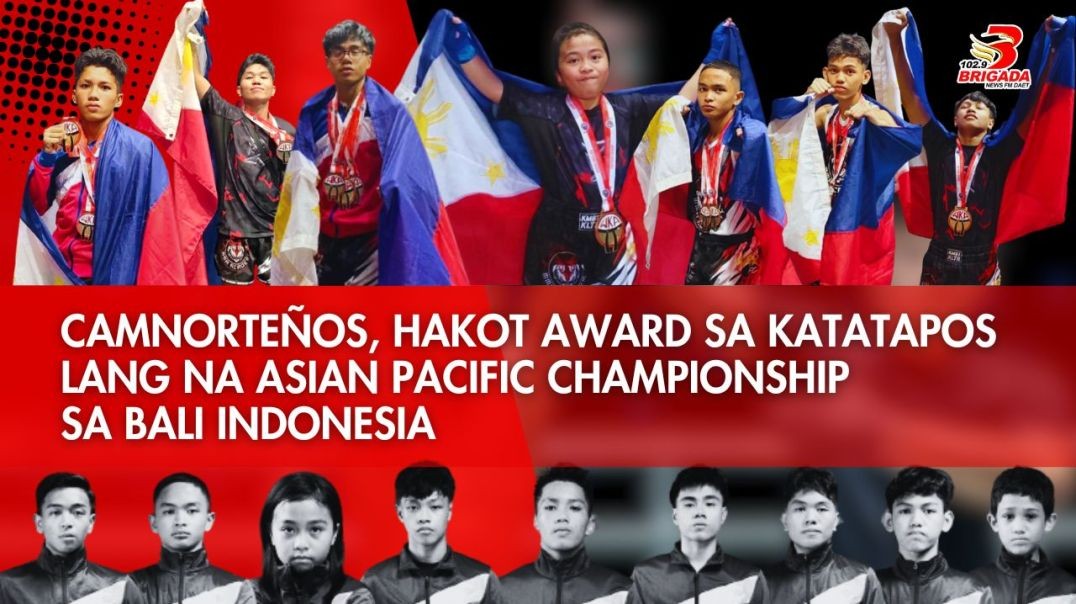 Camnorteños, hakot award sa katatapos lang na Asian Pacific Championship sa Bali Indonesia