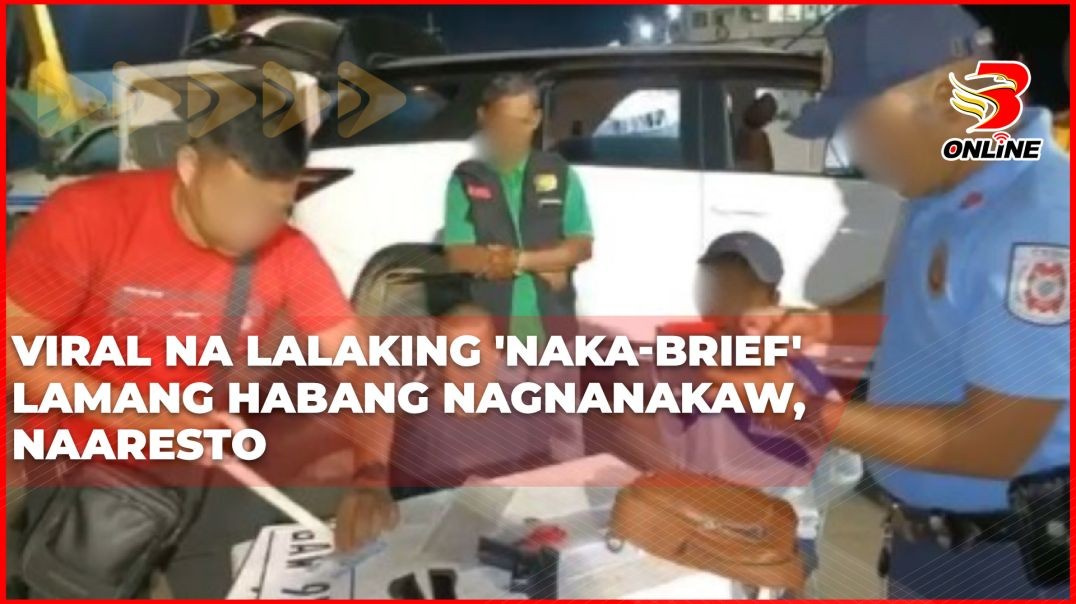 ⁣Viral na lalaking 'naka-brief' lamang habang nagnanakaw, naaresto