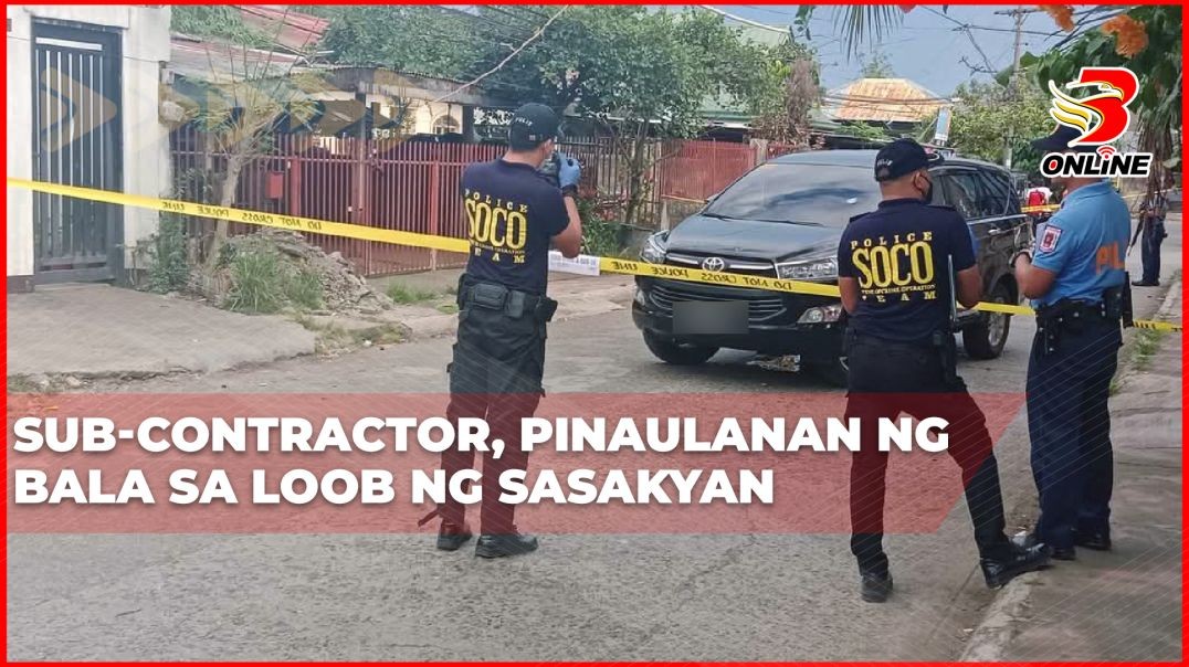 Sub-contractor, pinaulanan ng bala sa loob ng sasakyan