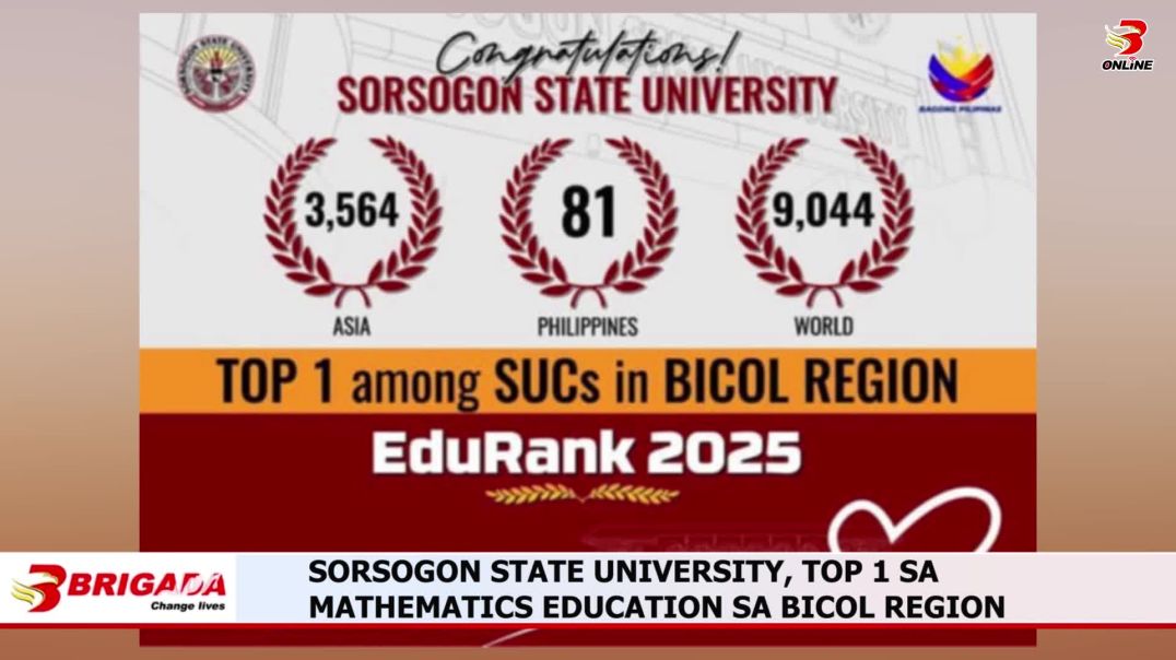 ⁣SORSOGON STATE UNIVERSITY, TOP 1 SA MATHEMATICS EDUCATION SA BICOL REGION