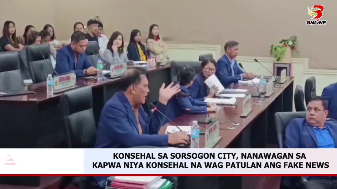 ⁣KONSEHAL SA SORSOGON CITY, NANAWAGAN SA KAPWA NIYA KONSEHAL NA WAG PATULAN ANG FAKE NEWS