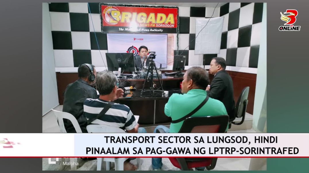 ⁣TRANSPORT SECTOR SA LUNGSOD, HINDI PINAALAM SA PAG-GAWA NG LPTRP-SORINTRAFED