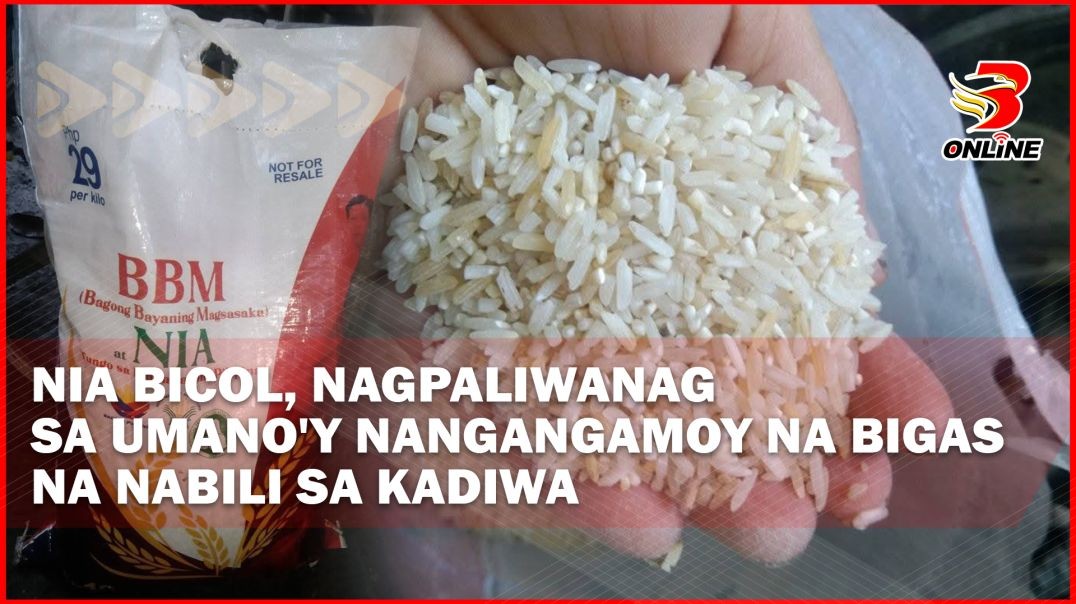 ⁣NIA Bicol, nagpaliwanag sa umano'y nangangamoy na bigas na nabili sa KADIWA