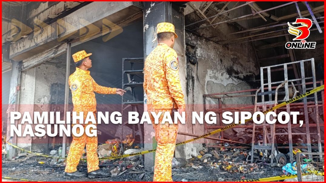 ⁣Pamilihang Bayan ng Sipocot, nasunog