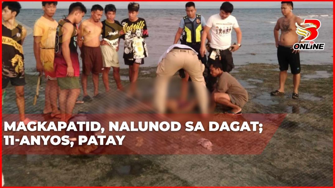 Magkapatid, nalunod sa dagat; 11-anyos, patay