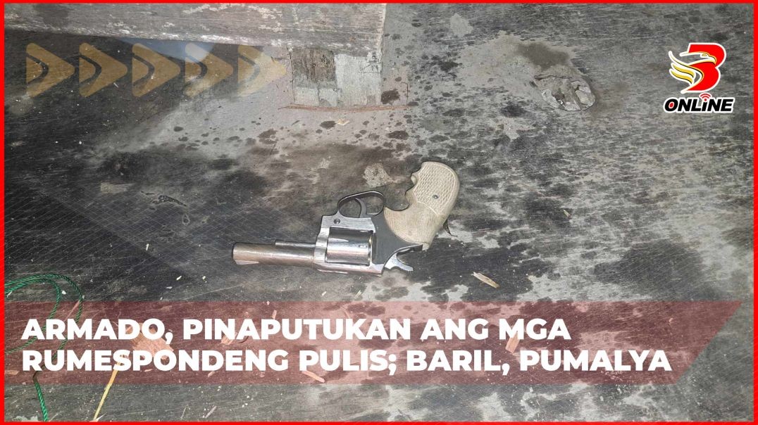 Armado, pinaputukan ang mga rumespondeng pulis; Baril, pumalya