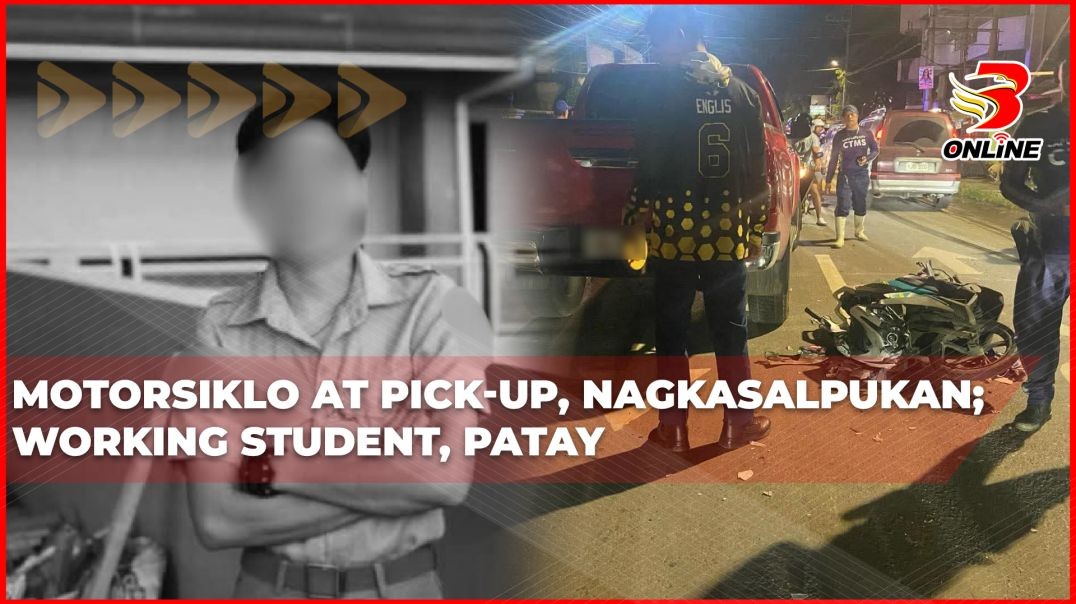 Motorsiklo at pick-up, nagkasalpukan; Working student, patay