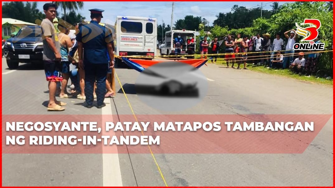 ⁣Negosyante, patay matapos tambangan ng riding-in-tandem