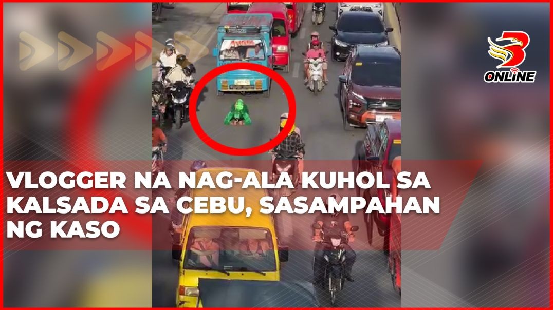 ⁣Vlogger na nag-ala kuhol sa kalsada sa Cebu, sasampahan ng kaso