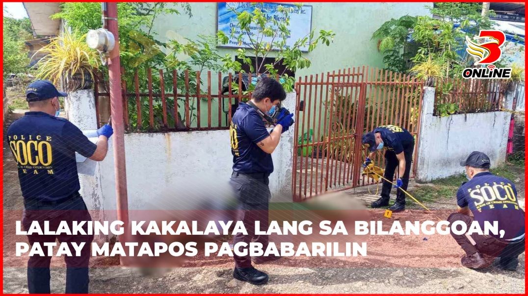 ⁣Lalaking kakalaya lang sa bilanggoan, patay matapos pagbabarilin