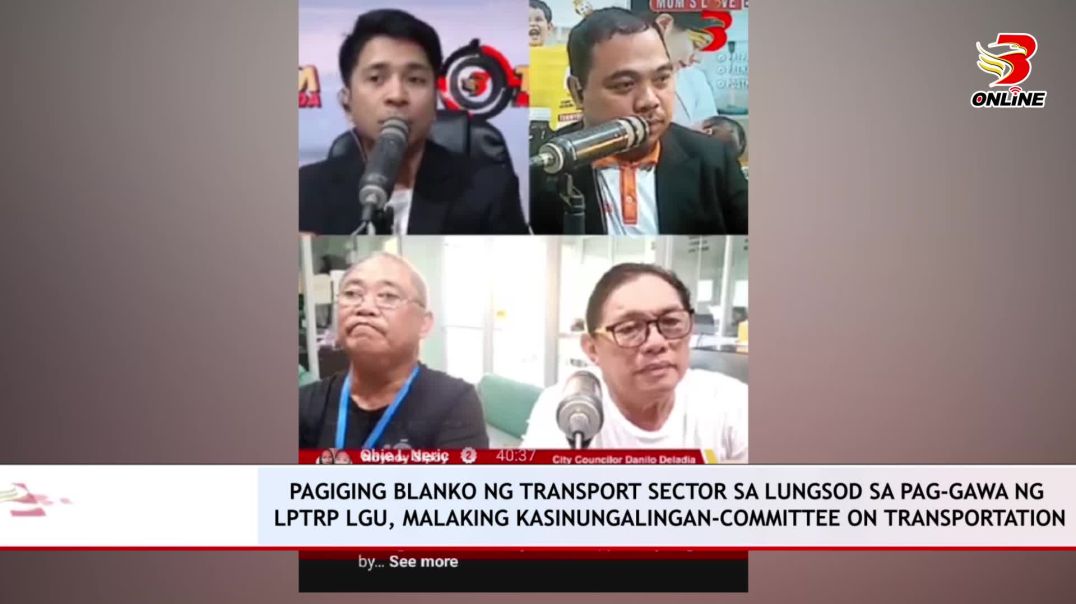 ⁣PAGIGING BLANKO NG TRANSPORT SECTOR SA LUNGSOD SA PAG-GAWA NG LPTRP LGU, MALAKING KASINUNGALINGAN-CO