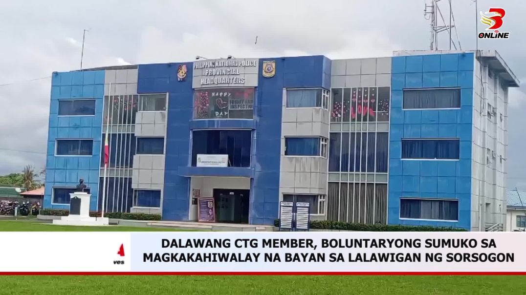 ⁣DALAWANG CTG MEMBER, BOLUNTARYONG SUMUKO SA MAGKAKAHIWALAY NA BAYAN SA LALAWIGAN NG SORSOGON